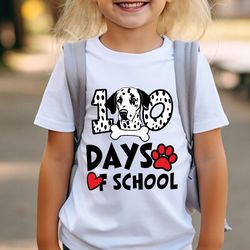 100 days of school png, dalmatian dog shirt png, back to school png, magical kingdom png, 100th day of school png, schoo