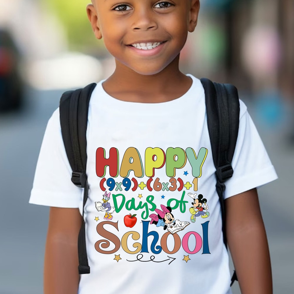 Happy 100 Days Of School Png, Mouse and Friend Png, Back To School Png, Magical Kingdom Png, 100th Day of School Png, 100 Days Pop Png.jpg