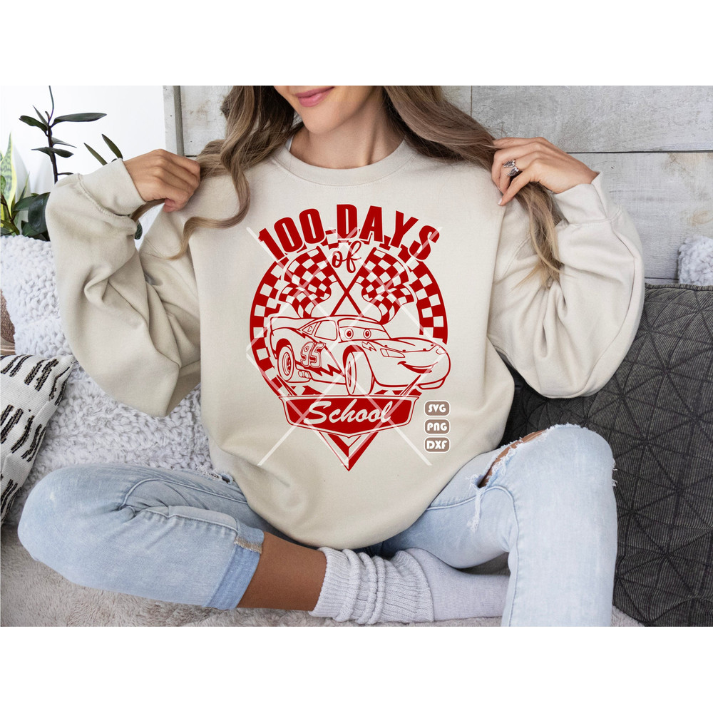 100 Days of School Cars svg,Lightning McQueen  100 Days of School,School 100th Day ,Back to School Svg,Teacher School Svg,100 Day of School.jpg