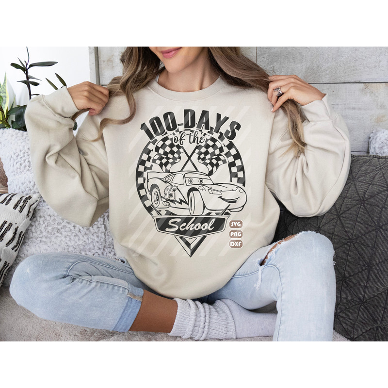 100 Days of School Cars svg,Lightning McQueen  100 Days of School,School 100th Day ,Back to School Svg,Teacher School Svg,100 Day of School 1.jpg