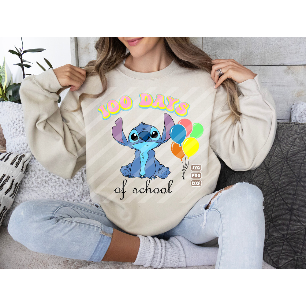 100 Days of School Stitch Svg, Stitch 100 Days of School, School 100th Day Svg, Back to School Svg, Teacher School Svg, 100 Day of School 3.jpg