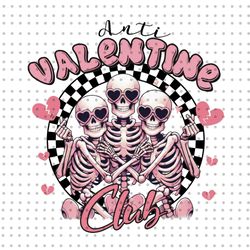 anti valentine club png, skeleton valentines png, valentines day png, cute skeleton valentines, funny valentines png