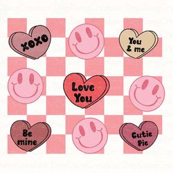 groovy valentine xoxo png, smiley face lovers png, retro groovy, xoxo heart png, valentines day png, valentine love, ret
