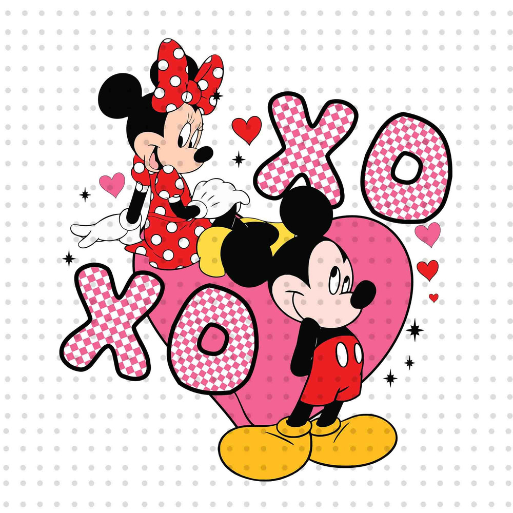 Happy Valentine PNG, Valentine Mouse Couple Png, Valentine's Day Png, Candy Hearts Valentine Png, Magical Kingdom Png, Xoxo Mouse Couple Png.jpg