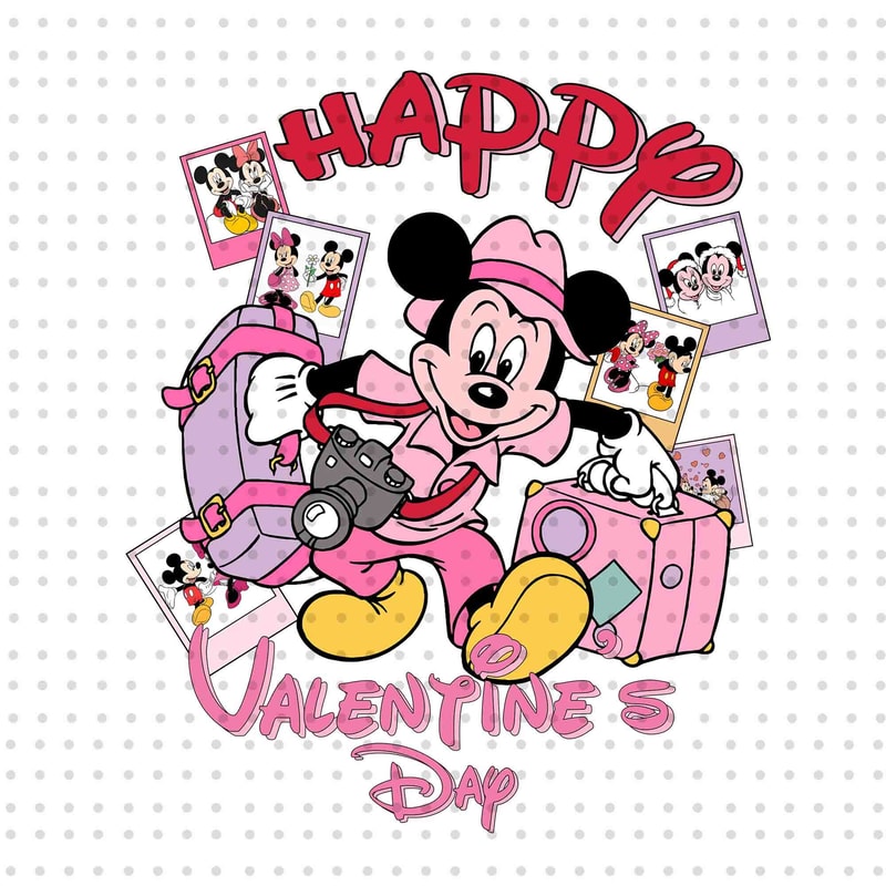 Happy Valentines Day PNG, Valentines Mouse Png, Valentine's Day Png, Retro Valentine Png, Magical Valentines Png, Cute Mouse Valentines Png.jpg