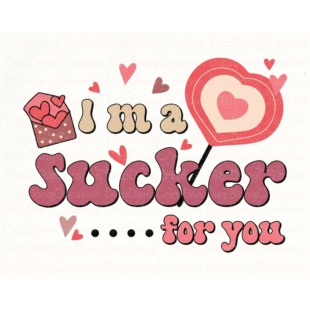I'm A Sucker For You Png, Heat Lollipop, Retro Groovy Valentine Png, Valentine's Day PNG, XOXO Png, Valentine Love, Retro Png Sublimation.jpg