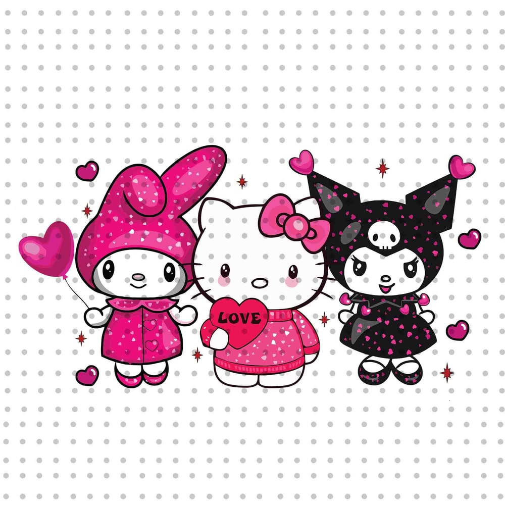 Kawaii Kitty Valentine's Day PNG, Valentine's Day Png, Happy Valentines Png, Kawaii Kitty Png, Kawaii Kitty Friends Valentines Png, Png File.jpg