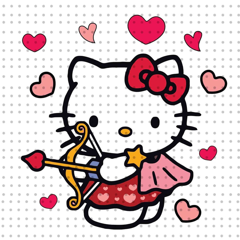 Kawaii Kitty Valentine's Day PNG, Valentines Day Png, Happy Valentines Png, Kawaii Kitty, Cute Valentine Png, Valentine Love Png, Pink Bow.jpg