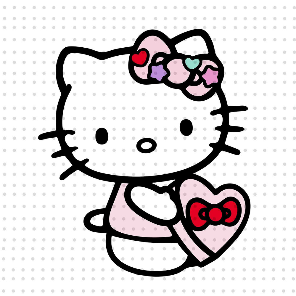 Kawaii Kitty Valentine's Day SVG PNG, Valentines Day Svg, Happy Valentines Svg, Kawaii Kitty Svg, Honeymoon Vacation Svg, Digital Download.jpg