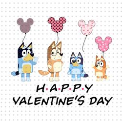valentines day png, blue dogs couple valentines png, valentines love png, mouse balloons valentines