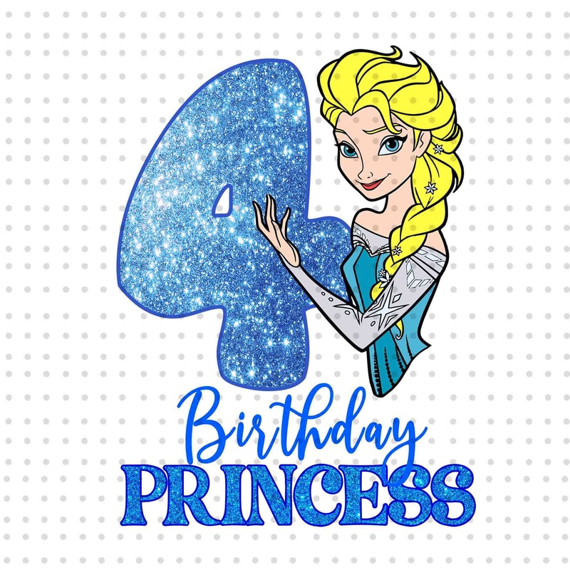 Birthday Princess Png, My 4th Birthday Png, Happy 4th Birthday Png, Princess Png, Birthday Png, Birthday Shirt Png, 4th Birthday Glitter Png.jpg