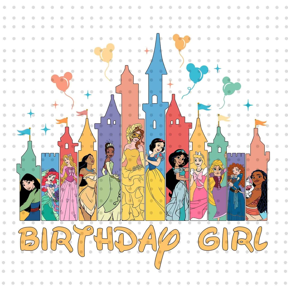 Princess Birthday Girl PNG, Princess Png, Princess Best Friends Png, Family Birthday Png, Magical Kingdom Png, Birthday Squad Png, Png File.jpg