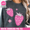 Chenille Strawberries Png Valentine's Day Png Sublimation Design Faux Patch Png Valentines Shirt Png Design Strawberry Png Digital Download.jpg