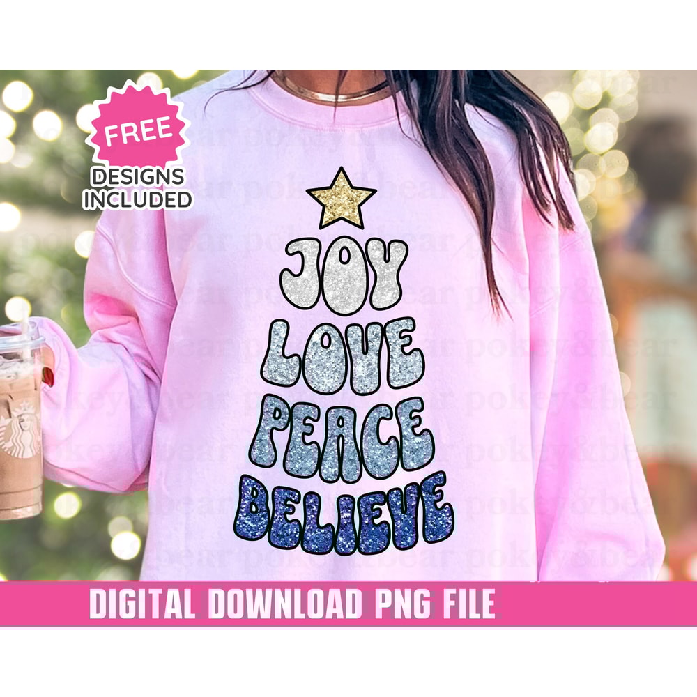 Glitter Christmas Tree Png Sublimation Design Sparkly Christmas Png Christmas Dtf Christmas Shirt Png Faux Sequin Png File Digital Download 1.jpg