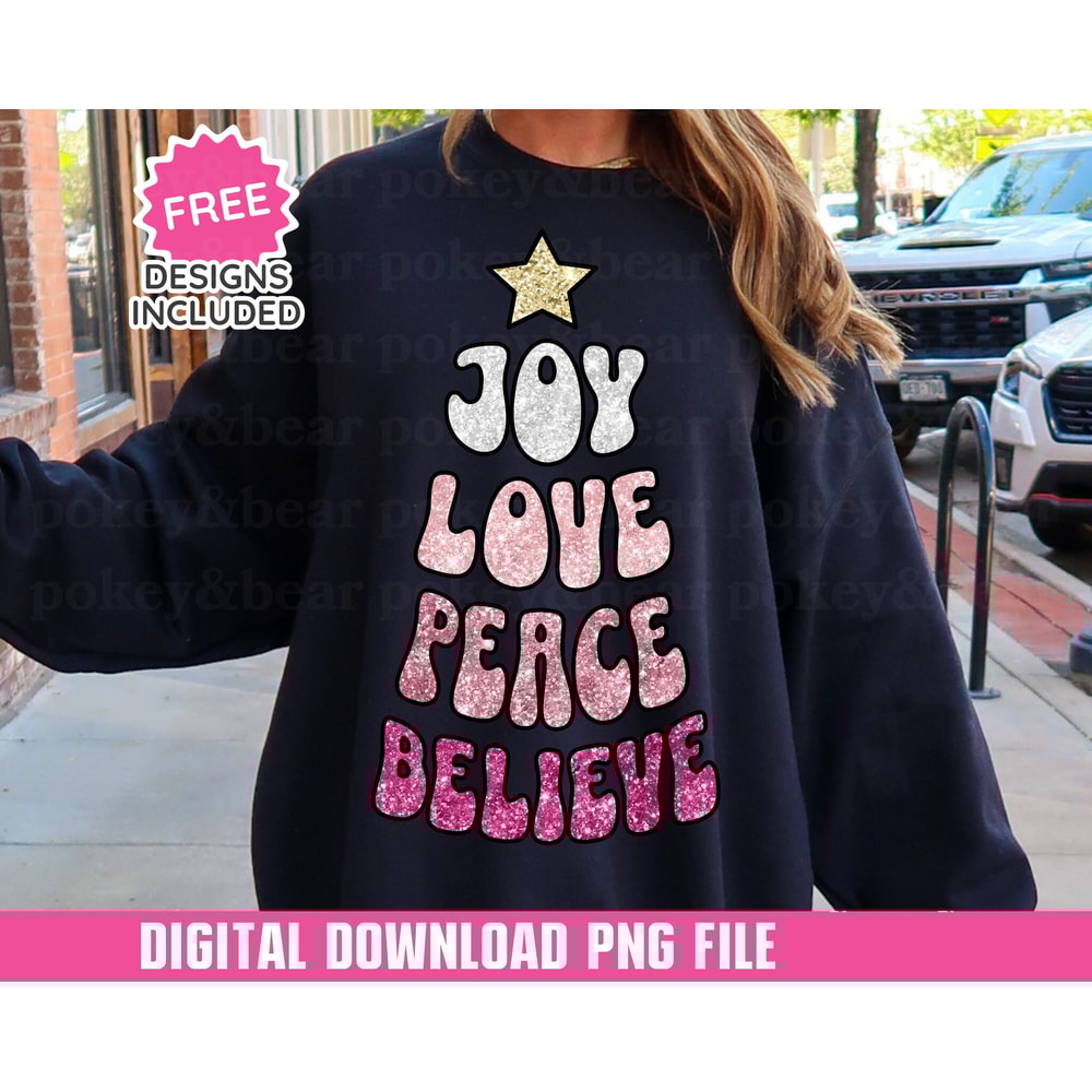 Glitter Christmas Tree Png Sublimation Design Sparkly Christmas Png Christmas Dtf Christmas Shirt Png Faux Sequin Png File Digital Download.jpg