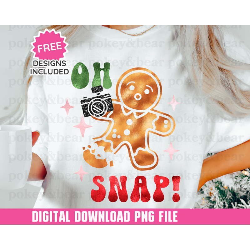 Glitter Gingerbread Man Png Sublimation Design Glitter Christmas Png File Sparkly Holiday Sublimation Photographer Png Digital Download.jpg