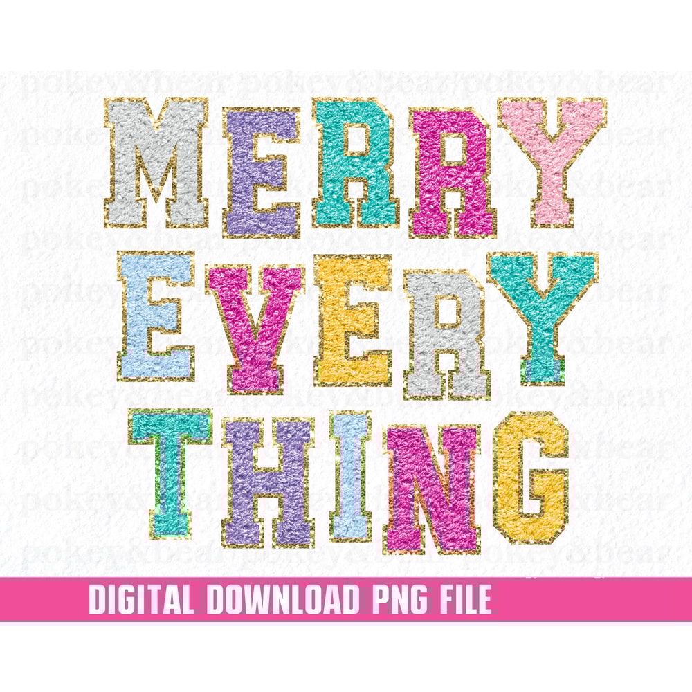 Glitter Merry Everything Png Sublimation Design Sparkly Christmas Png Sequin Christmas Dtf Merry Christmas Png File Faux Patch Png Download.jpg