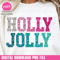 Sequin Holly Jolly Png Sublimation Design Glitter Christmas Png Sequin Christmas Dtf Sparkly Christmas Dtg File Digital Download.jpg