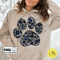 Glitter Leopard Paw Print Png Sparkly Silver Blue Glitter School Spirit TShirt Design Sublimation DTF Direct to Garment Digital Download.jpg