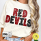 Red Devils Faux Sequin Png, Faux Embroidery Patch, Sparkly Design, School Spirit, Sublimation Design, DTG, DTF, Download ONLY.jpg