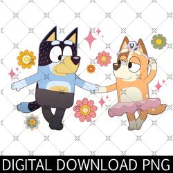 bluey dancing png, bluey dance mode png, bluey and bingo dancing png, bluey heeler bandit png