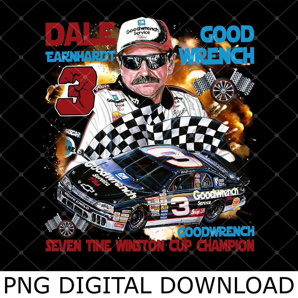 Da!le Earnhardt Nascar Racing Vintage 90S Png, Da!le Earnhardt Nascar Seven Time Png, Earnhardt Racing Png.jpg