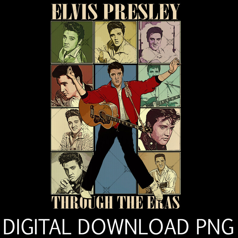 Elv!is Pres!ley Through The Eras Png, Elvis Eras Tour Png, Elv!is Pres!ley Png, Elvis Png.jpg