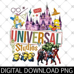 universal studio mickey png, universal trip png, family vacation matching png, universal studios group png