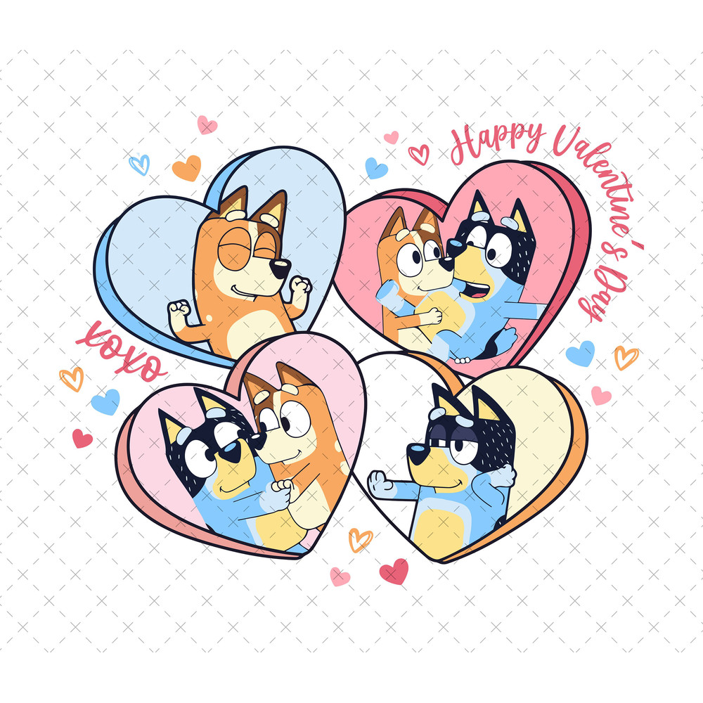Happy Valentine SVG, Blue Dog Valentines Svg, XOXO Valentine Svg, Valentine Love Svg, Valentine Shirt Design Svg, Digital Download.jpg