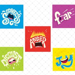 inside out bundle, inside out png, inside out characters digital download, digital designs download magic kingdom family