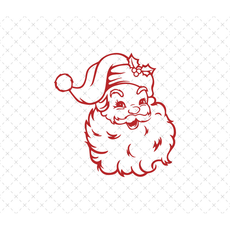 Retro Santa Svg, Santa Christmas Png, Santa Face svg, Christmas svg, Santa Claus Svg, Santa Head Png, Funny Santa , Digital Files.jpg
