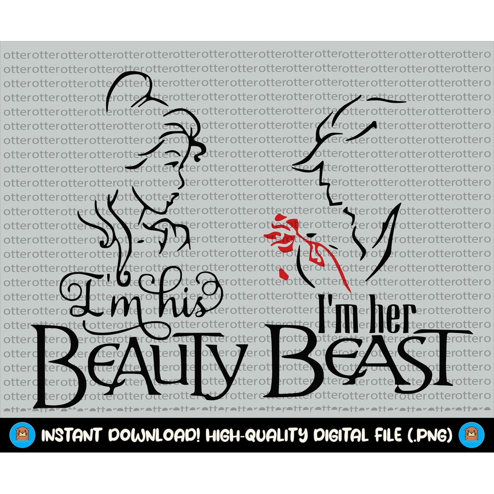 Beauty and the beast Svg, I'm his beauty svg, I'm her beast svg, belle svg, beauty beast svg, beauty svg, beast svg, beauty, love svg.jpg