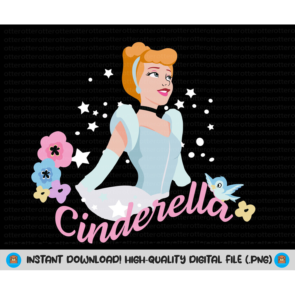 Cinderella Princess Svg, Cute Princess Svg, Cinderella Svg, Cinderella Birthday, Instant Download, Cinderella Princess Png.jpg