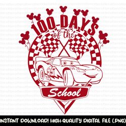 100 days of school cars svg, lightning mcqueen 100 days of school ,back to school svg