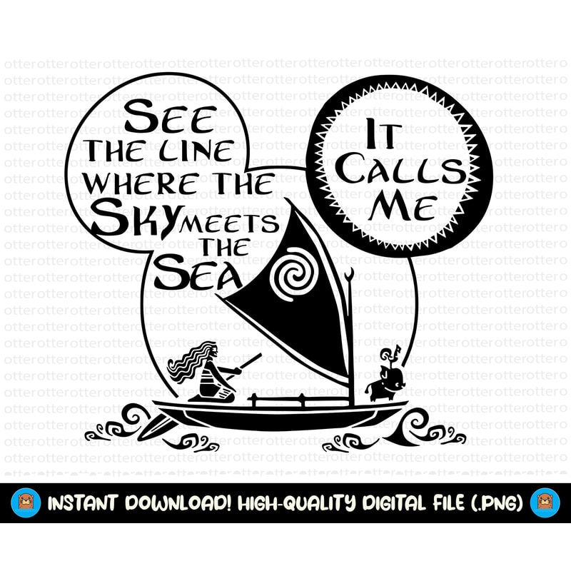 Mickey Ears Moana Svg, Retro Moana Png, Moana Png, Moana Shirt Png, Instant Download, Digital File, Moana Mickey Eras Svg.jpg