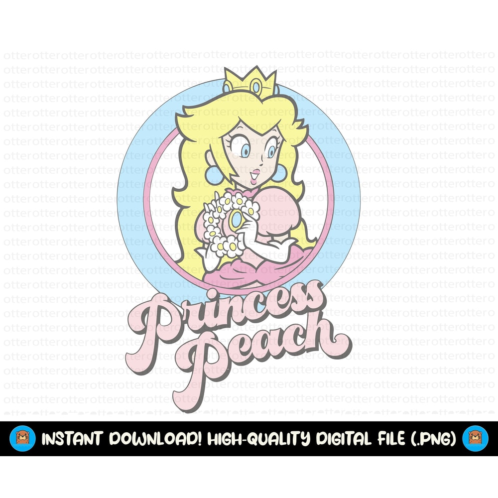 Princess Peach Svg, Design Png, Super Mario Bros PNG Instant Digital Download, Mario Characters Svg, Mario PNG, Peach Svg.jpg