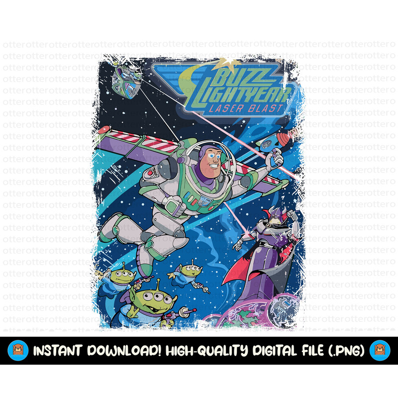 Retro Buzz Lightyear Png, Buzz Lightyear Png, Buzz Lightyear Sublimation, Toy Story Png, Digital File, Only Png, Instant Download.jpg