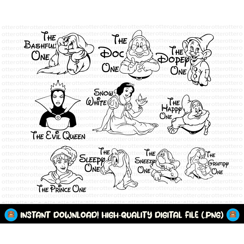 Seven Dwarfs Png, Seven Dwarfs Svg, Svg Files For Cricut, Family Matching Png, Family Trip Png, Birthday Squad Png, Family Vacation Svg.jpg