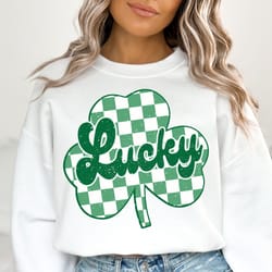 lucky shamrock png, lucky png, st patricks day png, lucky sublimation, clover png, shamrock png
