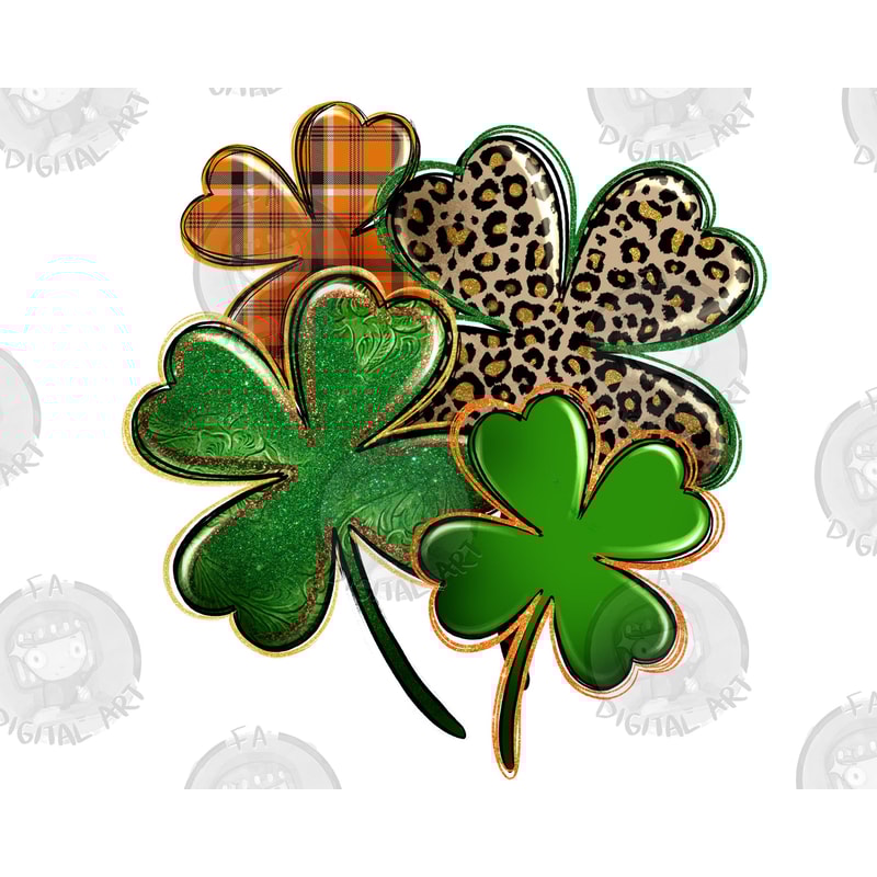 Leopard shamrock png sublimation design download, St. Patricks Day png, Irish Day png, western shamrock png, sublimate designs download.jpg
