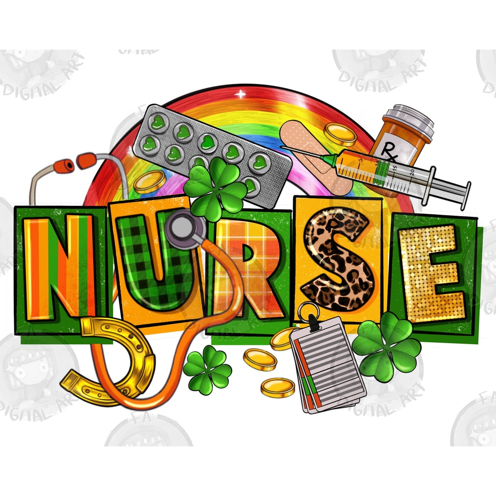 Nurse St. Patrick's png sublimation design download, St. Patricks Day png, Irish Day png,Nurse png,Nurse love png,sublimate designs download.jpg