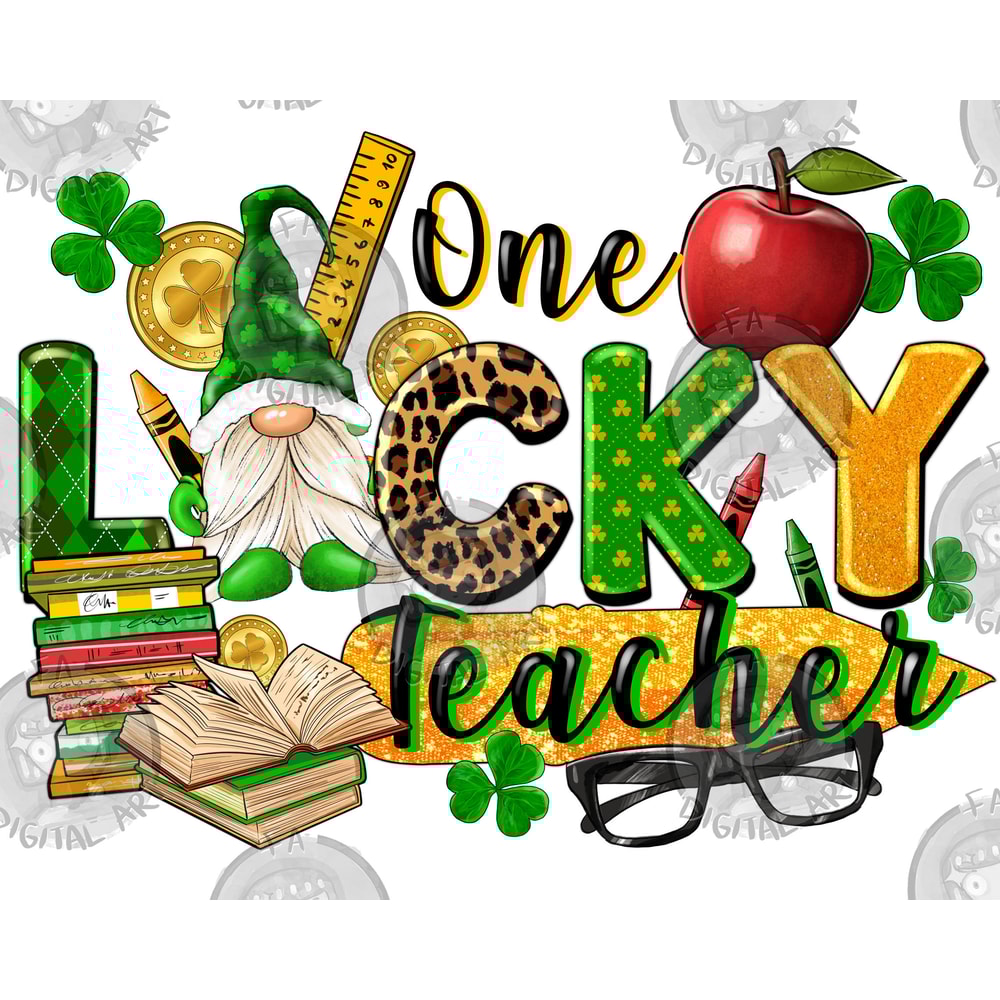 One lucky Teacher png sublimation design download, St. Patricks Day png, Irish Day png, Teacher png, sublimate designs download.jpg