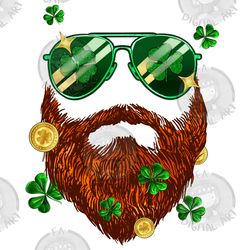 saint patricks bearded man png sublimation design download, st. patricks day png, irish day png, lucky png