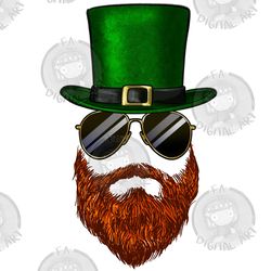 saint patricks bearded man with hat png sublimation design download, st. patricks day png, irish day png