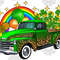 St Patricks Shamrock Gold Rainbow Balloon Candy Truck Png Sublimation Design, St. Patricks Truck Png, Shamrock And Gold Truck Png Download.jpg