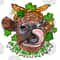 St. Patrick's Day cow png sublimation design download, St. Patricks Day png, Irish Day png, lucky animal png, sublimate designs download.jpg