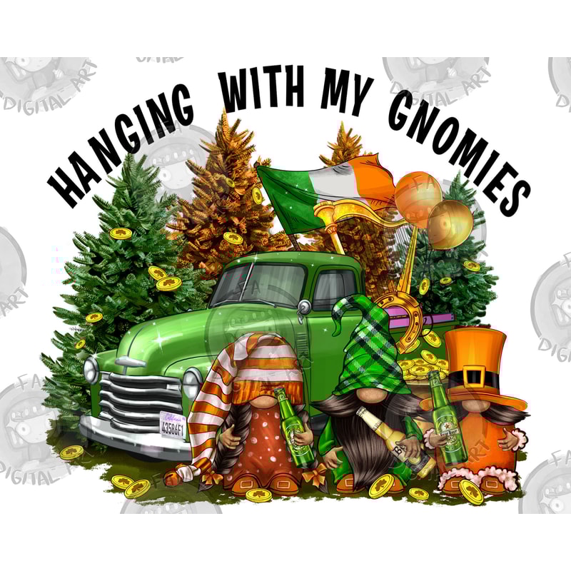 St. Patricks hanging with my gnomies png sublimation design download, St. Patricks gnomies png, Irish Day png, sublimate designs download.jpg