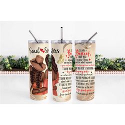 personalized, soul sistas 20oz skinny tumbler, best friend tumbler, best friend gift, bestie gift, bestie, friendship tu