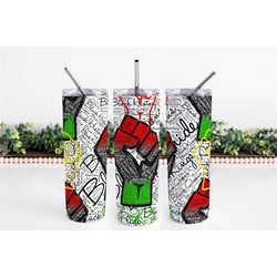 black pride 20oz skinny tumbler, sublimation
