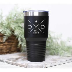 fathers day gift, dad gift, dad tumbler, dad est 2023, new dad gift, grandpa tumbler, gift for dad, new dad announcement